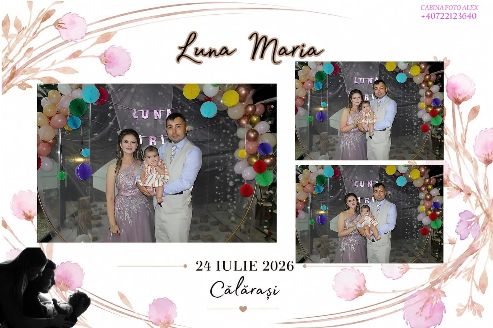 Colaj de fotografii printat pe loc la eveniment