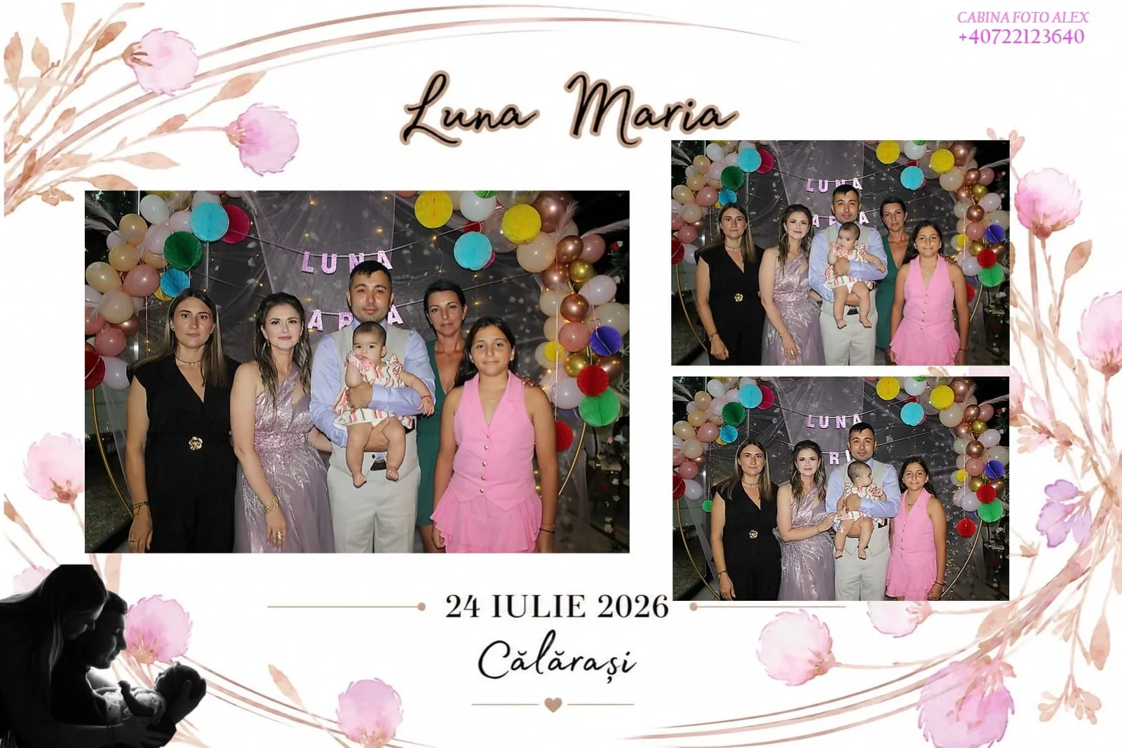 Colaj de fotografii printat pe loc la eveniment