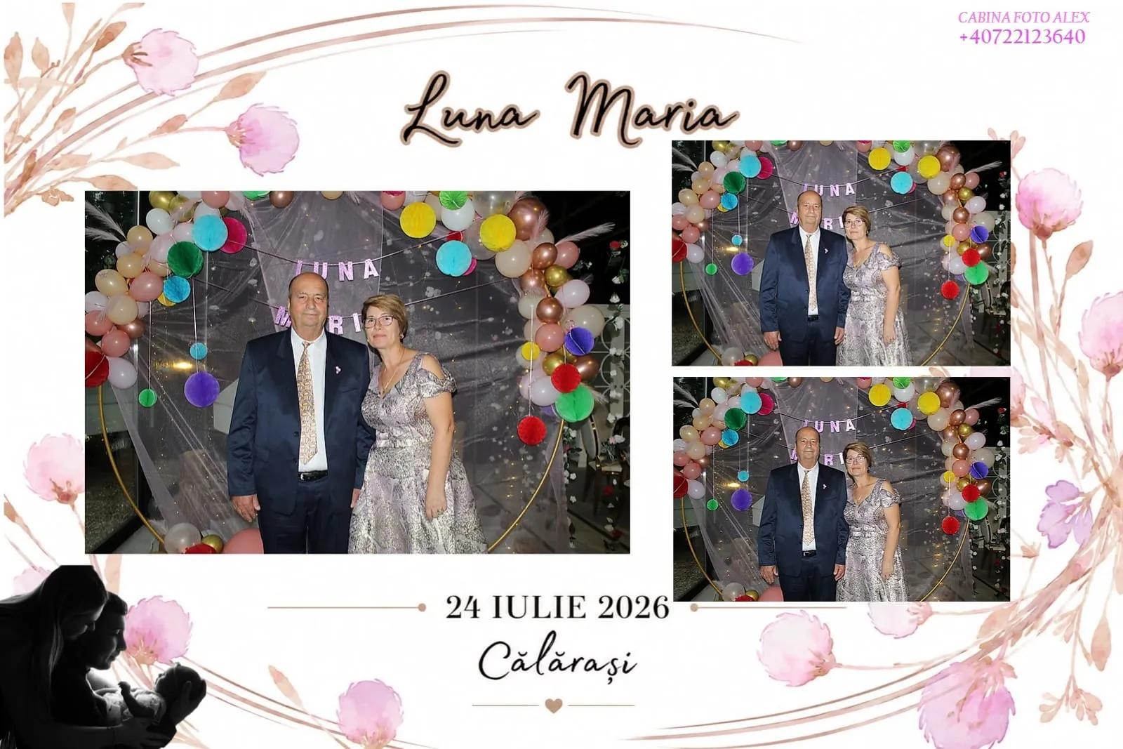Colaj de fotografii printat pe loc la eveniment