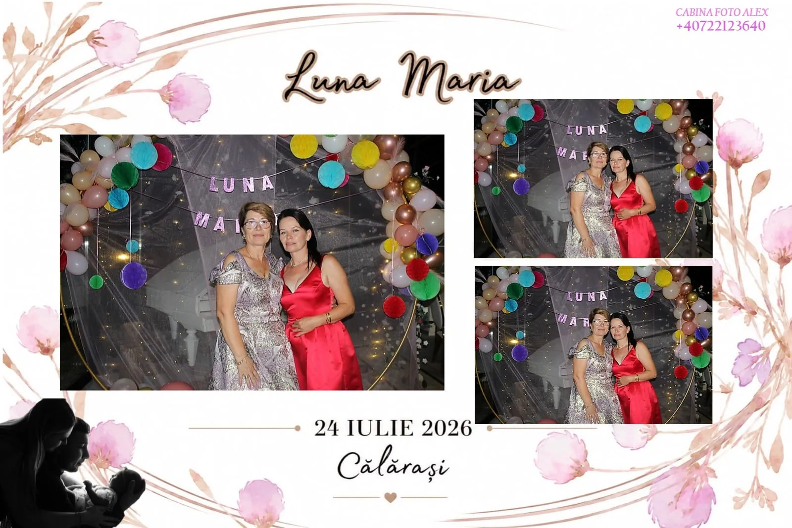 Colaj de fotografii printat pe loc la eveniment