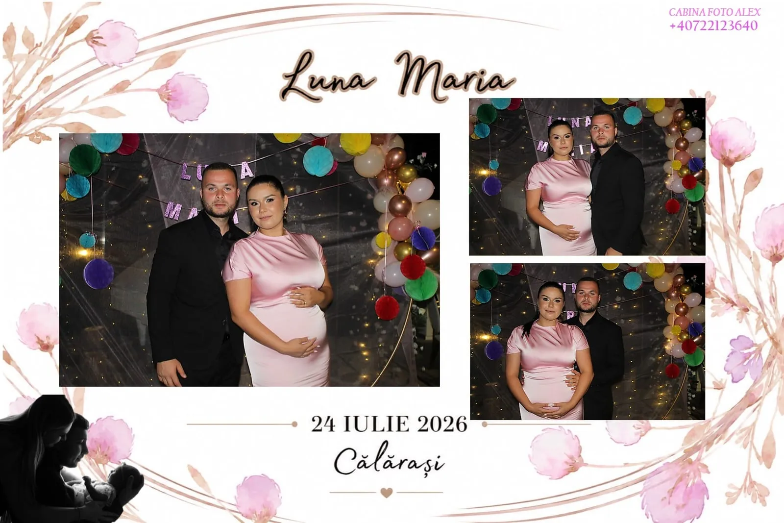 Colaj de fotografii printat pe loc la eveniment