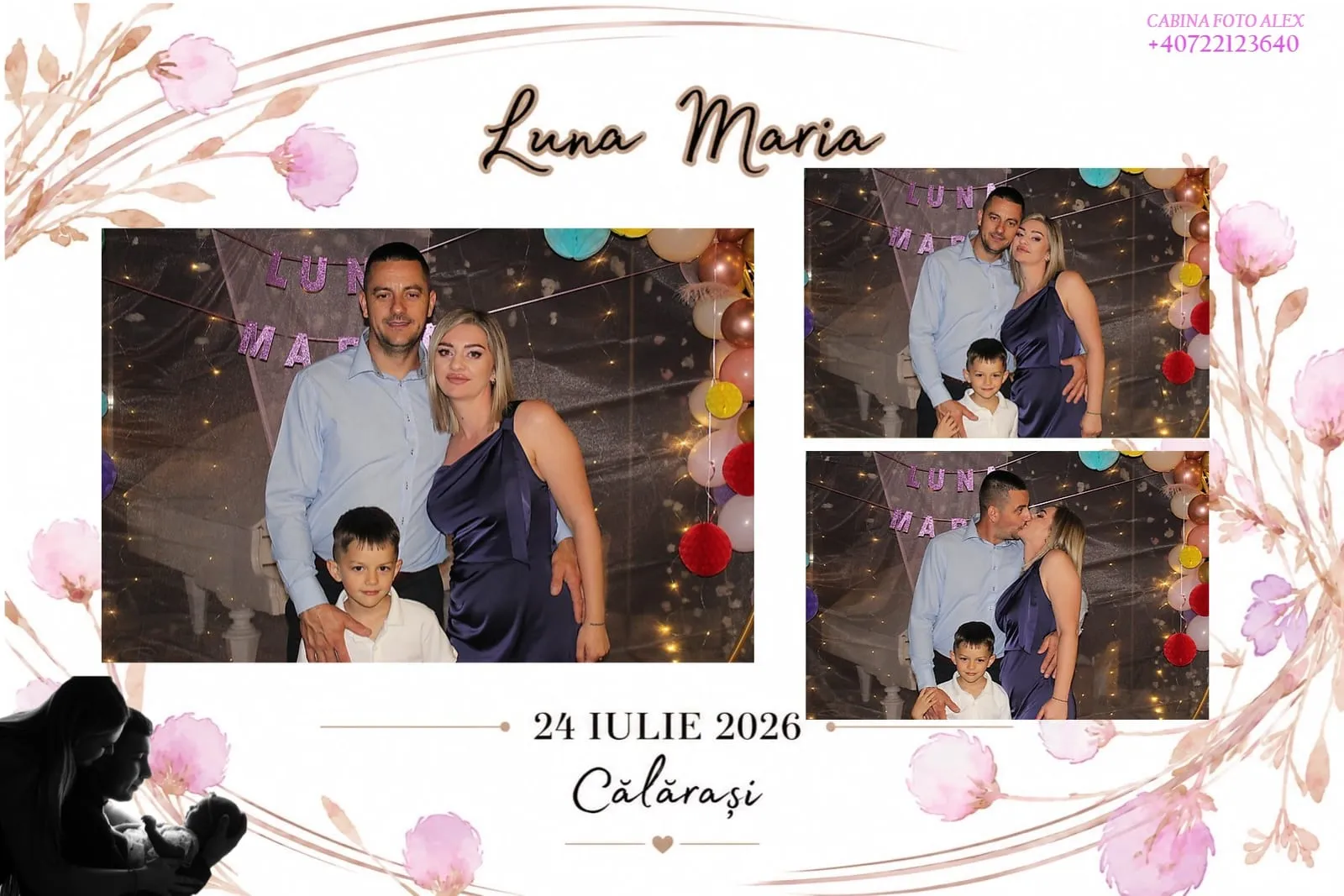 Colaj de fotografii printat pe loc la eveniment